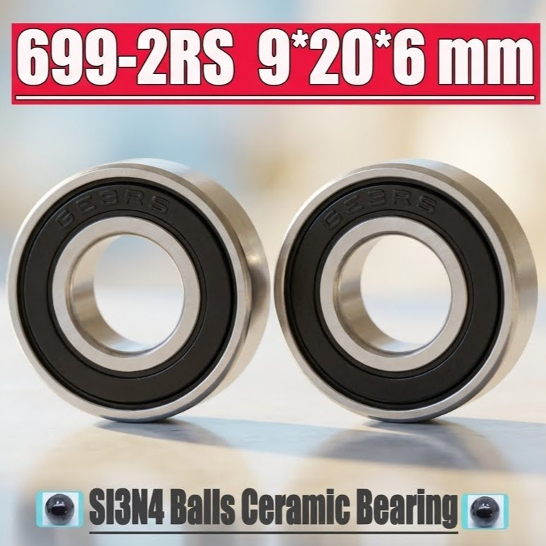 Bearing Laker 699C 2RS Rubber Seal Hybrid Ceramic 9 x 20 x 6 mm 9x20x6mm Low Friction Speed