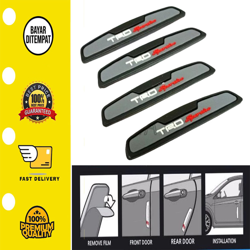 4Pcs Pelindung Pintu Mobil Door Guard Protection Door Guard Pintu Mobil Lecet Pintu Mobil Door Guard