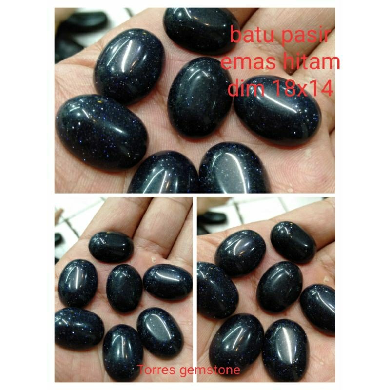 BATU PASIR EMAS HITAM KINCLONG