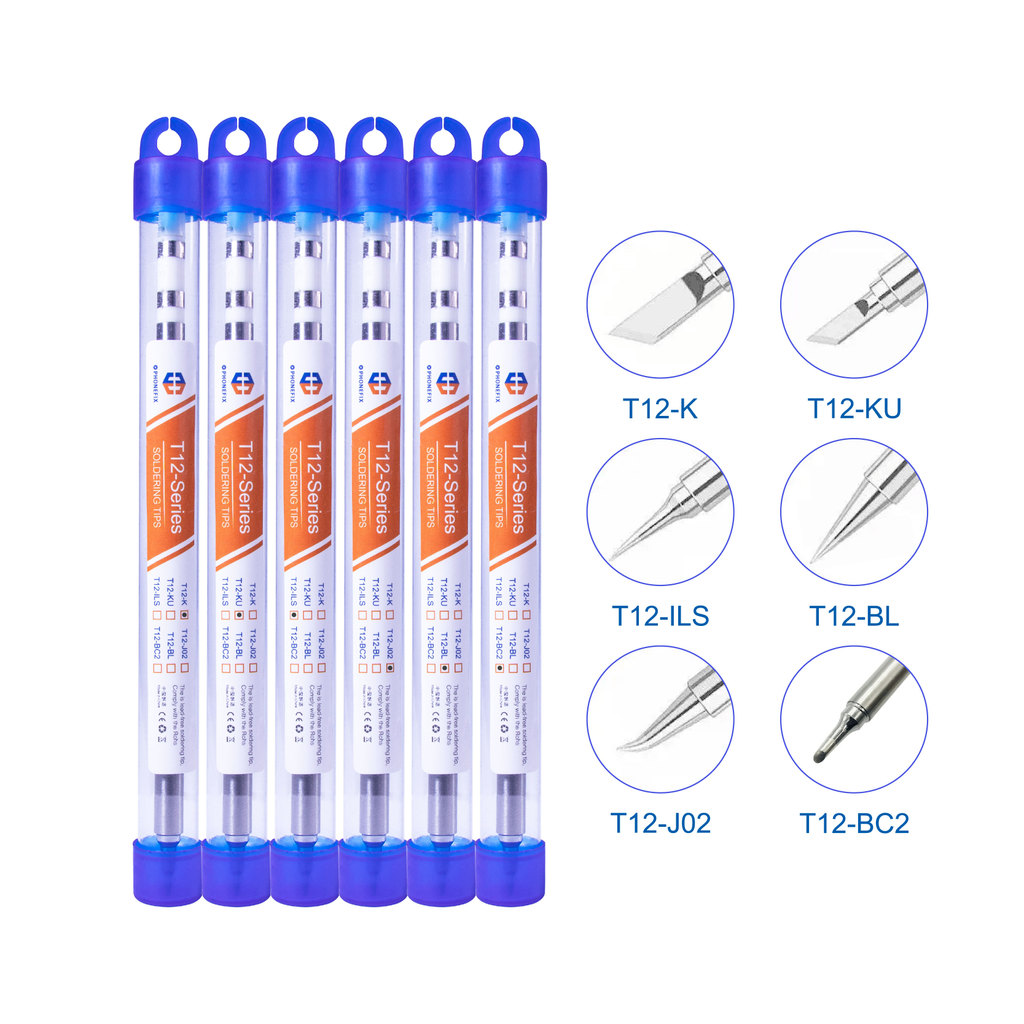 T12 Soldering Iron Tips Welng Tools Electric Soldering Iron T12- BC2 BL ILS J02 K KU For Hakko FX951
