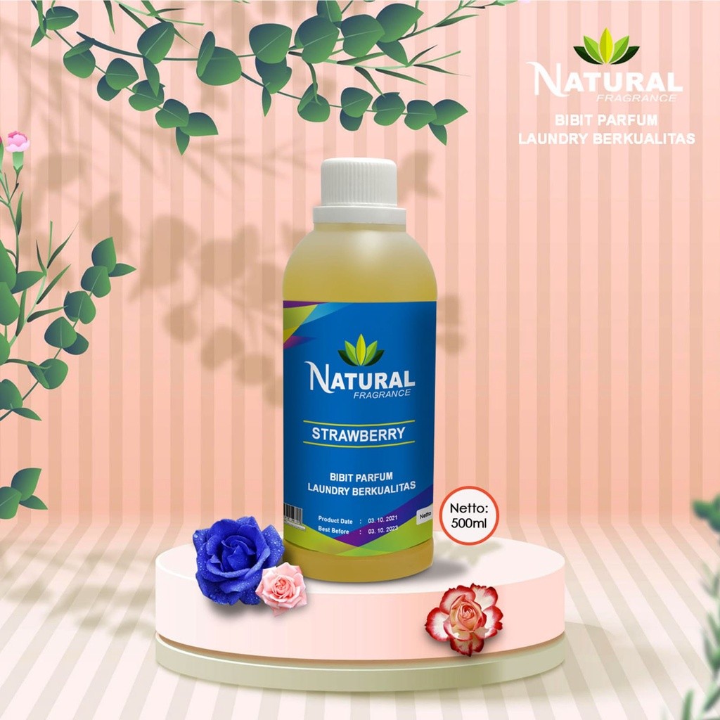 BIBIT PARFUM LAUNDRY STRAWBERRY ORIGINAL 100% / BIBIT PARFUM LAUNDRY / BIBIT MURNI / PARFUM LAUNDRY 