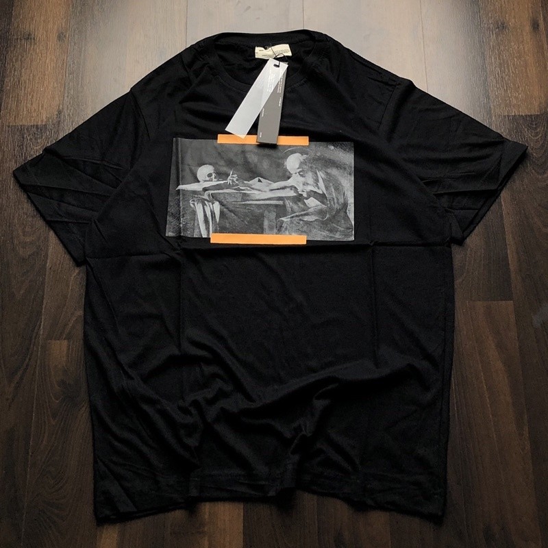 KAOS OFF WHITE - SIKAKE HITAM FULLTAG MIRROR 1:1 ORIGINAL TSHIRT BAJU OVERSIZE
