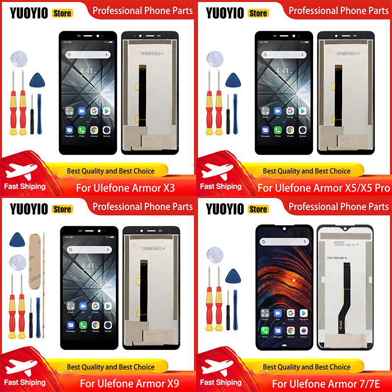 New Original Touch Screen LCD Display For Ulefone Armor X3 Armor X5 Armor x5 Pro Armor 7 7E Armor X9
