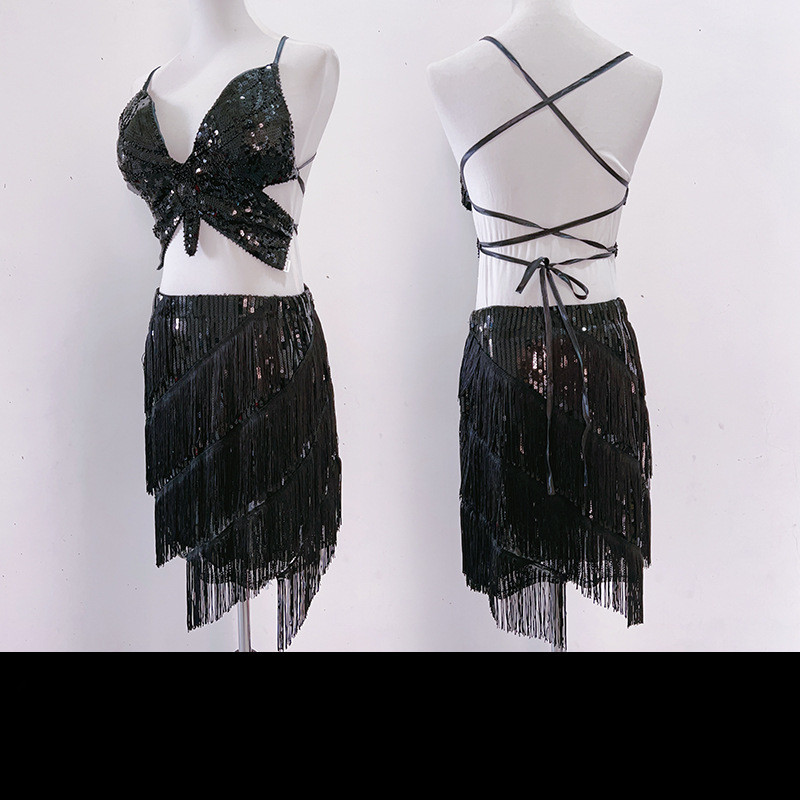 2025New Sexy Belly Dance Skirt Nightclub Performance Costume Party Dance Performance Outfit Sequin T