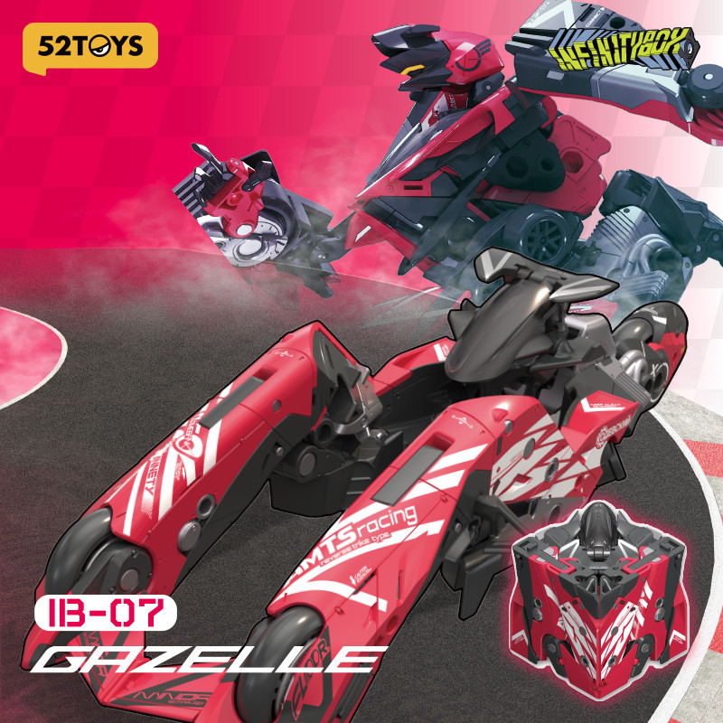 52TOYS Infinitybox IB-07 GAZELLE Deformation Robot, Converting in Mea and Cube, Action Figure, Colle
