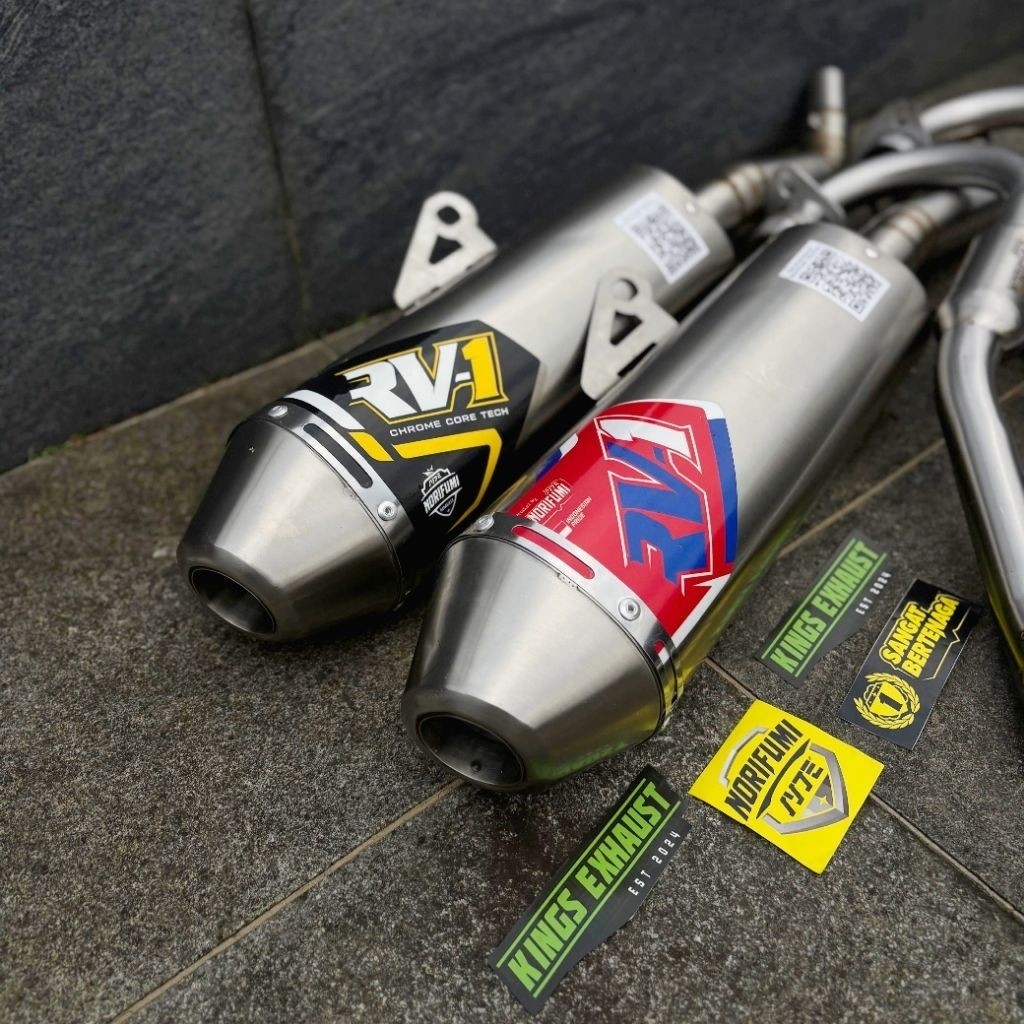 KNALPOT RV-1 RV1 N4 STENLIS PNP CRF 150 KLX S G BF D TRACKER 150 WR 155R