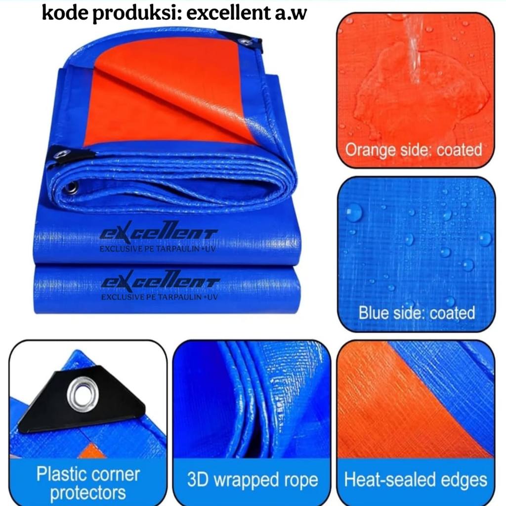 terpal 4x4 PE KOREA TECHNOLGY  top quality PE
