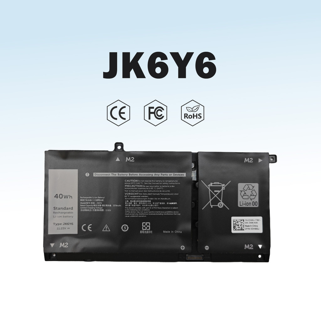 JK6Y6 Battery 40Wh Replacement Battery for Dell Latitude 3410 3510 Series