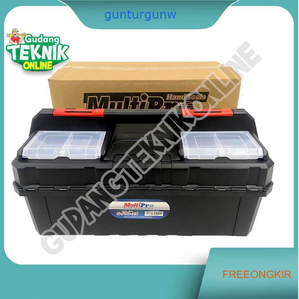 Tool Box Plastik 2 Susun 25" MULTIPRO S-F50-25 OEO1.0025 / Toolbox Alat Tempat Kotak Simpan Perkasa 