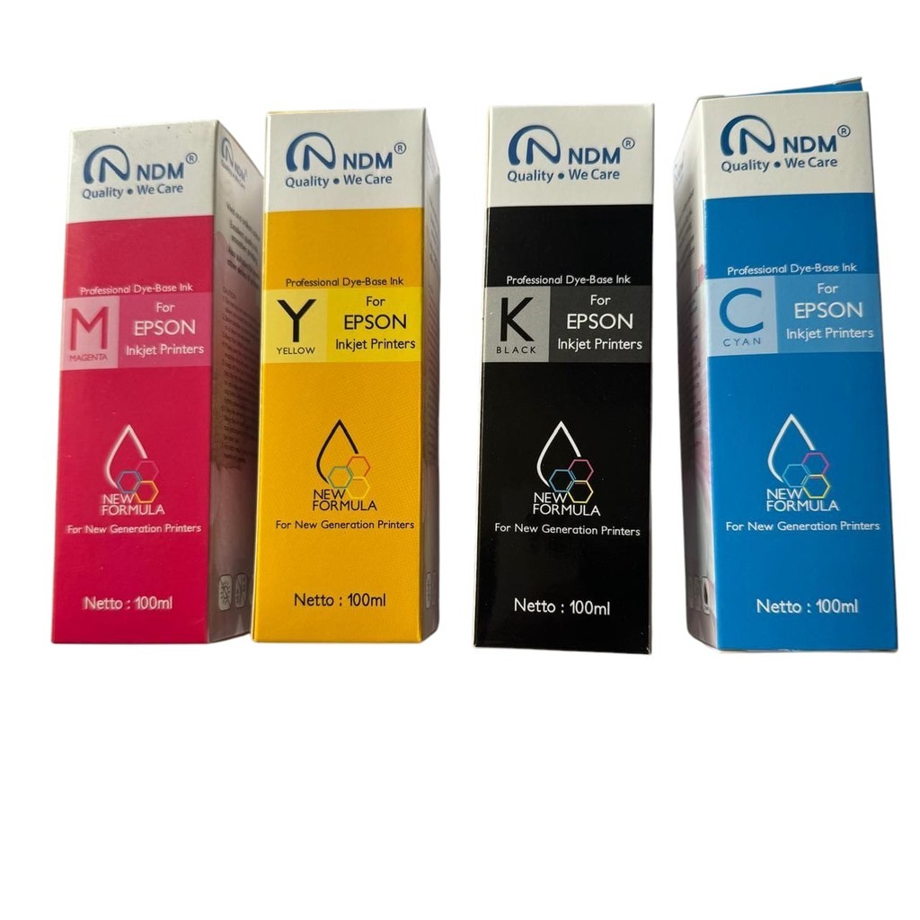 Tinta Printer NDM / Tinta Printer For Epson CMYK / tinta isi ulang printer epson