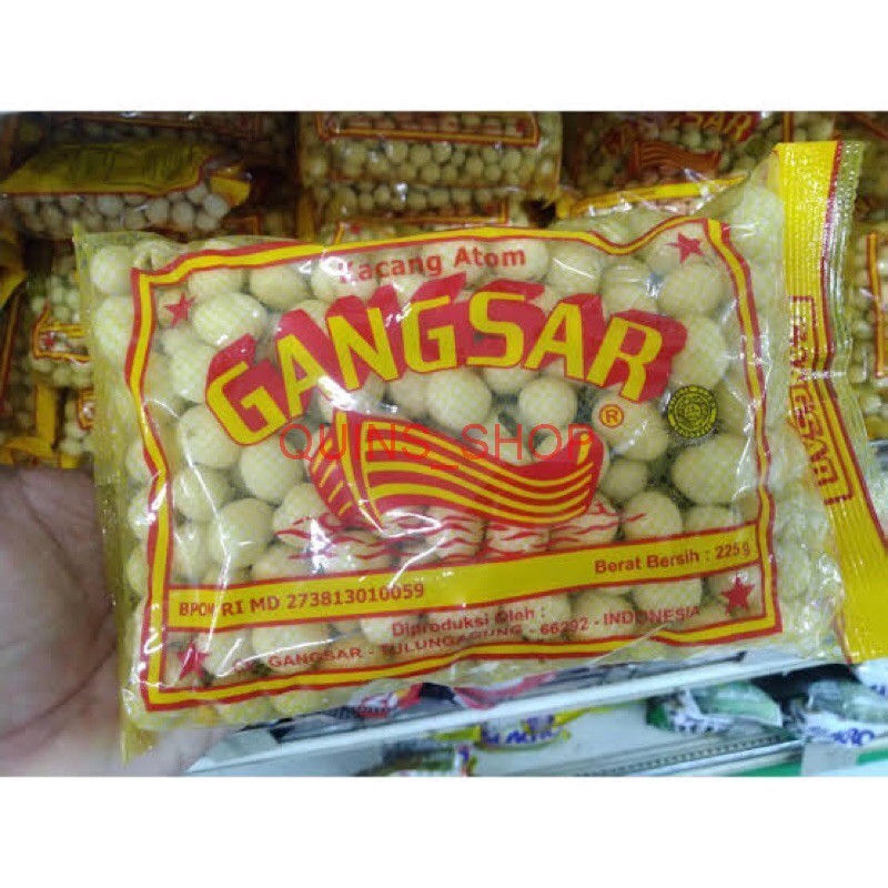Kacang Atom Gangsar 210gram / Kacang Gangsar / kacang sanghai quins_shop