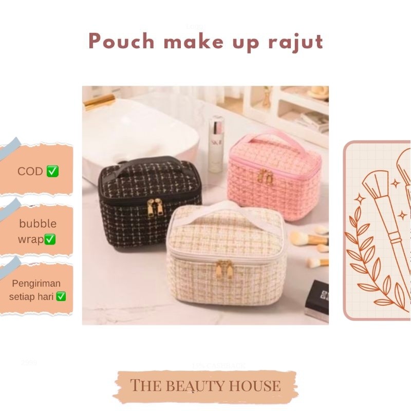 POUCH MAKE UP RAJUT