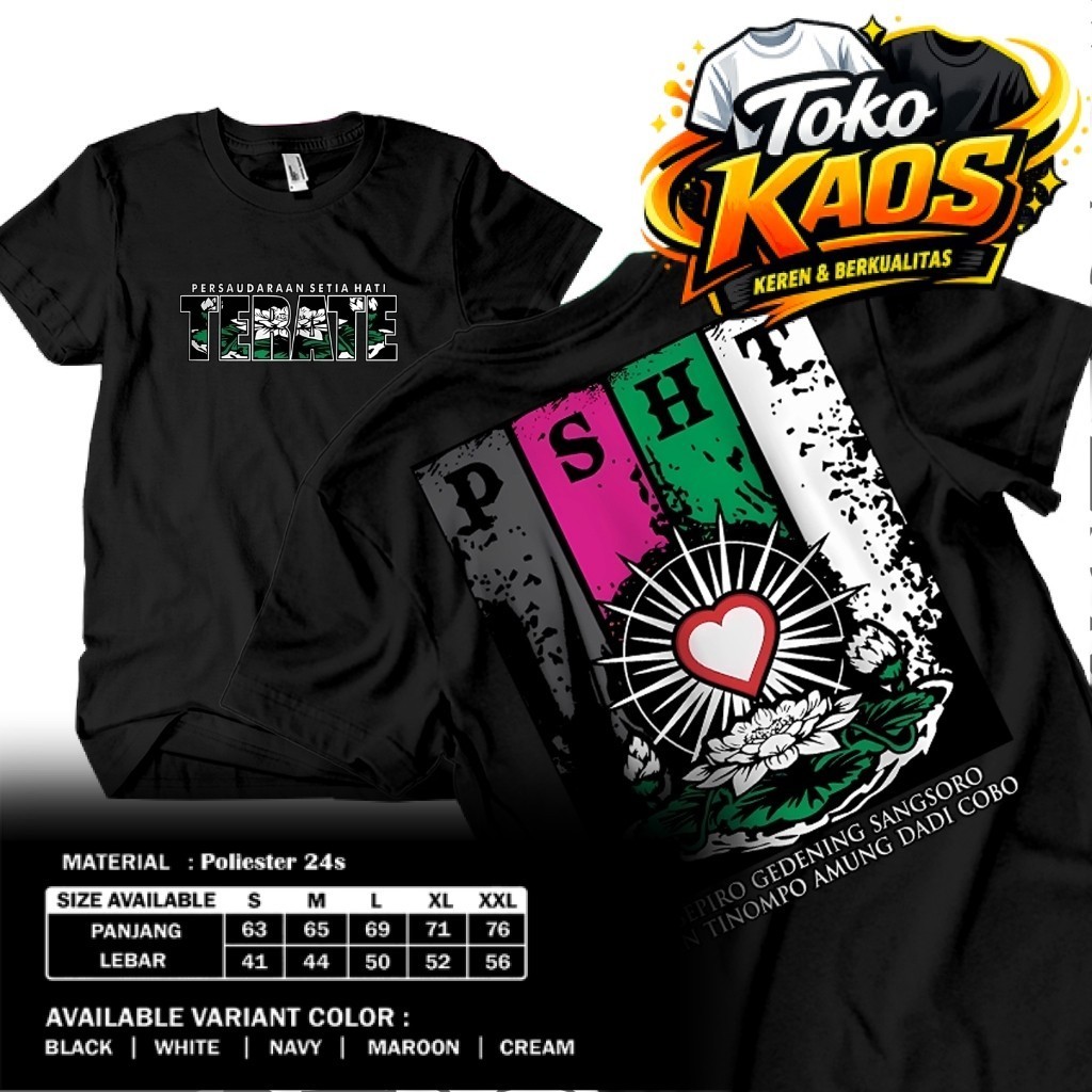 Kaos PSHT Motif Simpel Dan Elegan Kaos Keren Kaos