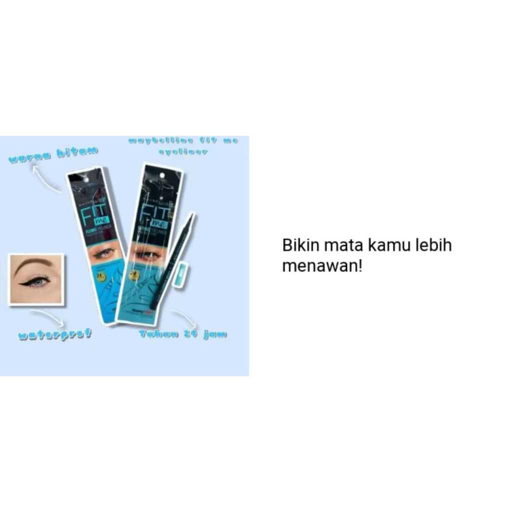 Eyeliner Spidol Maybelline FitMe Flying Longlasting 24 Jam Waterproof Anti Luntur