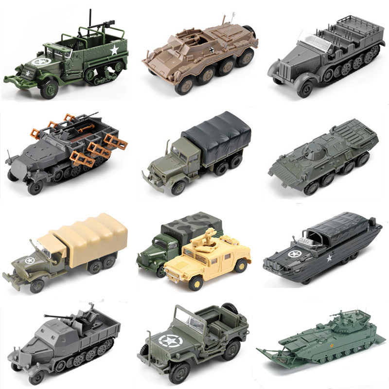 4D 1/72 Military Vehicles Assembly Puzzle Model Truck Tank Hummer War Machine Infantry Fighting Char