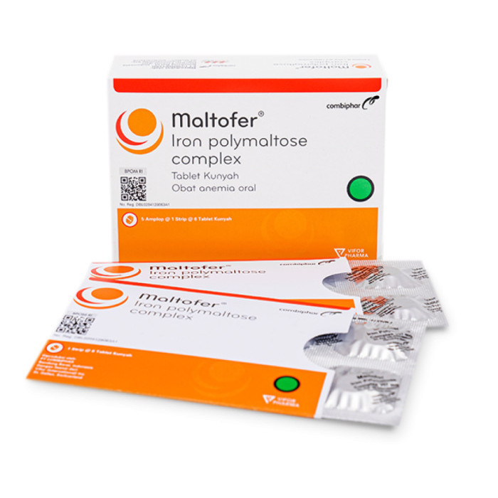 Maltofer Chewable Tablet Suplemen Zat Besi | Membantu Mengatasi Kekurangan Zat Besi Anemia