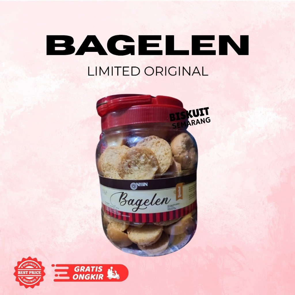 Nissin Bagelen Original 250g Nissin Bagelen Toples Limited Biskuit Kering Bagelen Untuk Hadiah
