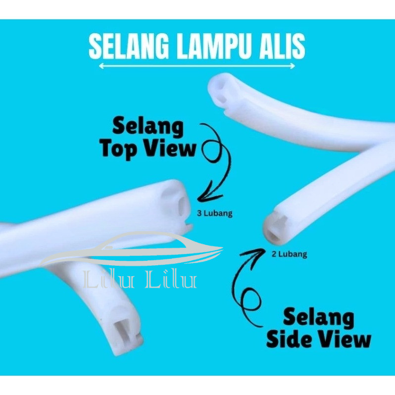 SELANG ALIS RGB UNTUK LED TOP VIEW DAN PENUTUP SELANG TUBE SELANG KARET 30CM komplit plus Tube
