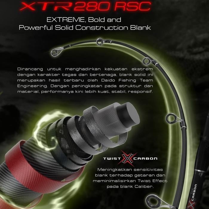 Promo Joran Daido Caliber Carbon XTR280 RSC, tournament series, power solid Carbon, ring fuji, Reros