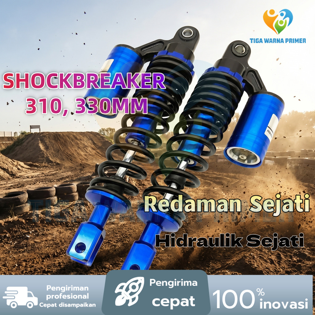 TWPR Shockbreaker Motor Matic KTC Tipe EVO 270MM 290MM 310MM 330MM Tabung Atas Adjustable Untuk Mio 