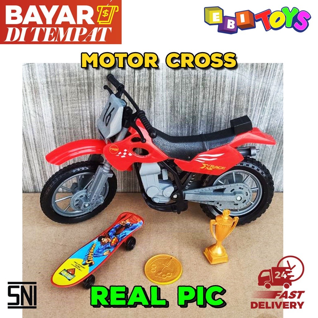 Mainan Motor Cross Motocross Mainan Motor Motoran Motorcross Motor Trail Mainan Anak Laki Laki