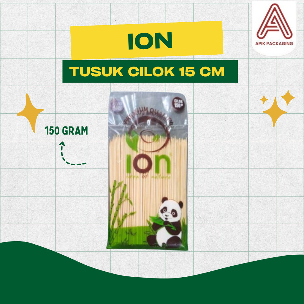 Tusuk Cilok ION 150gr / 500gr – Tusuk Bambu Pendek untuk Cilok & Snack