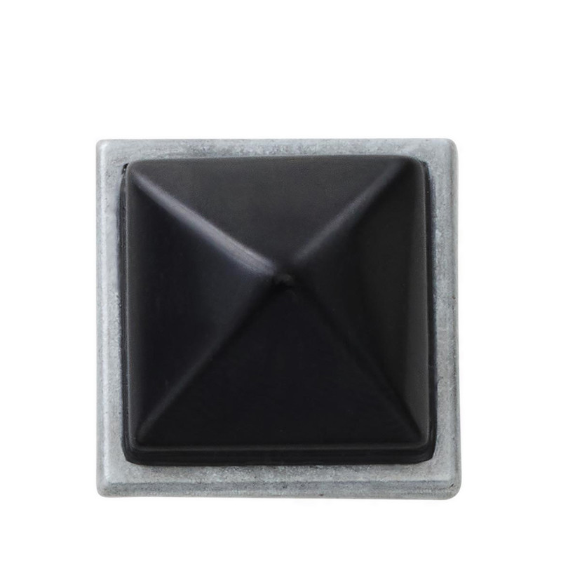 Crocs Black and Silver Pyramid Stud Jibbitz
