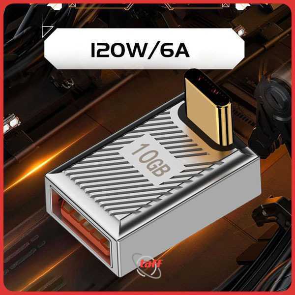 USB Type A 3.1 to Type C Adapter L Shape 10Gbps 120W - RB15