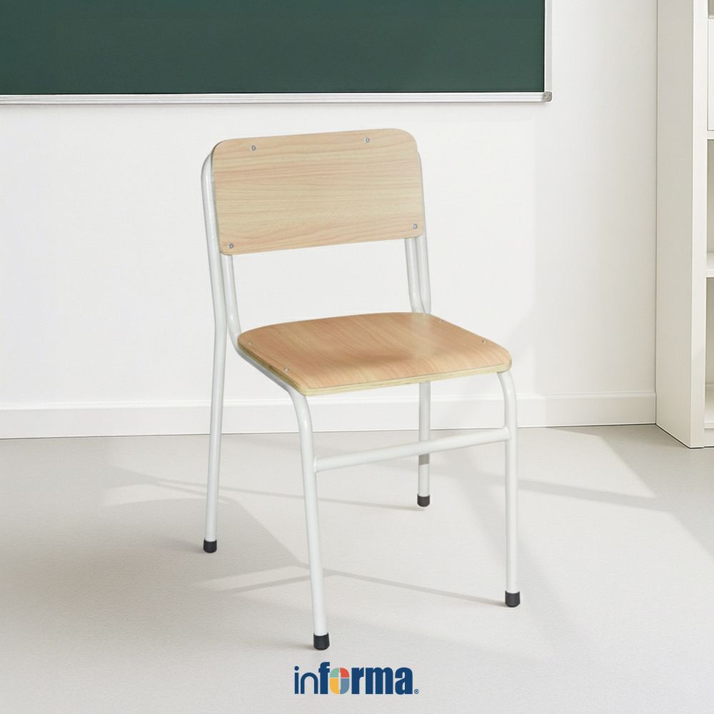 Informa Poly Kursi Sekolah Kayu - Cokelat Teacher Chair Classroom Seating Education Furniture Staff