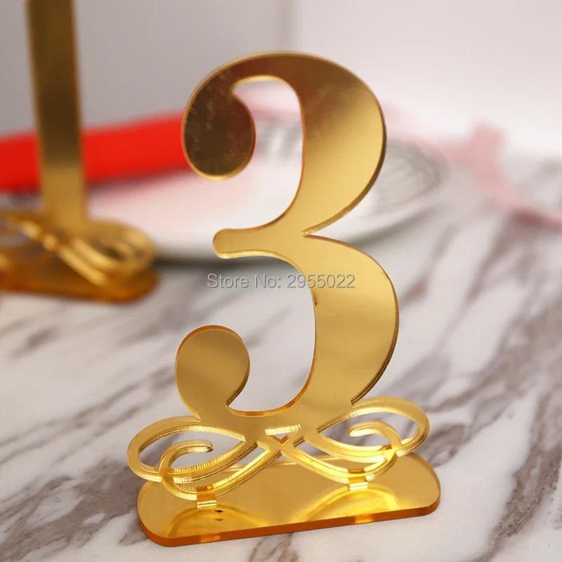 Rustic Mirror Gold acrylic Table Numbers,wedding Table Numbers ,Boho Centerpiece Table Decor,mirror 