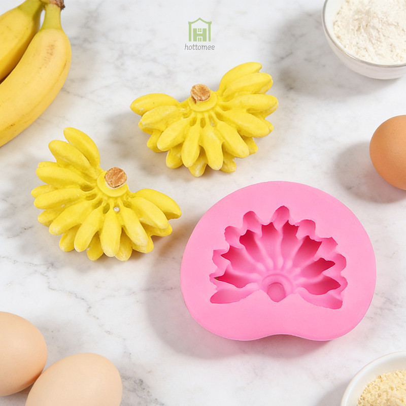 Cetakan Silikon Puding Coklat Pisang Putih hottome