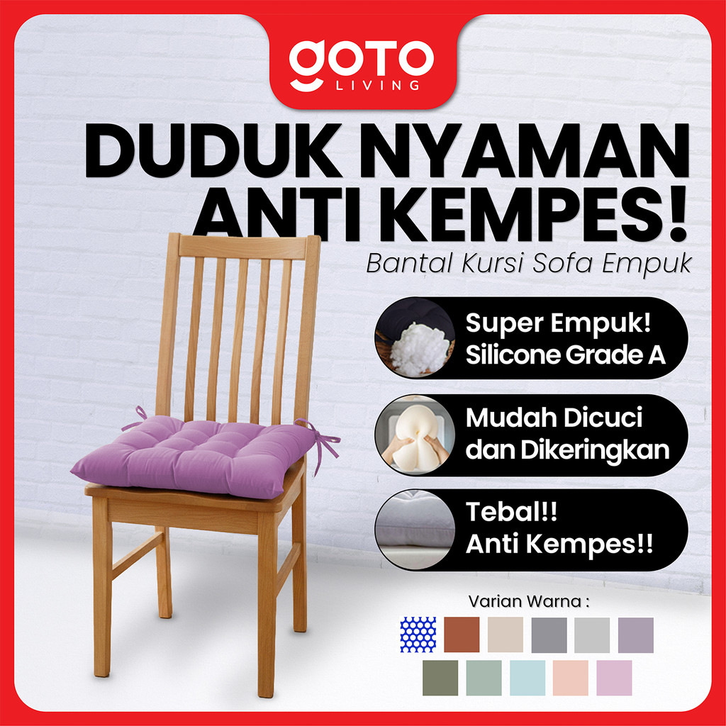 Goto Pilo Cushion Bantal Kursi Sofa Bantalan Duduk Alas Lantai Lesehan
