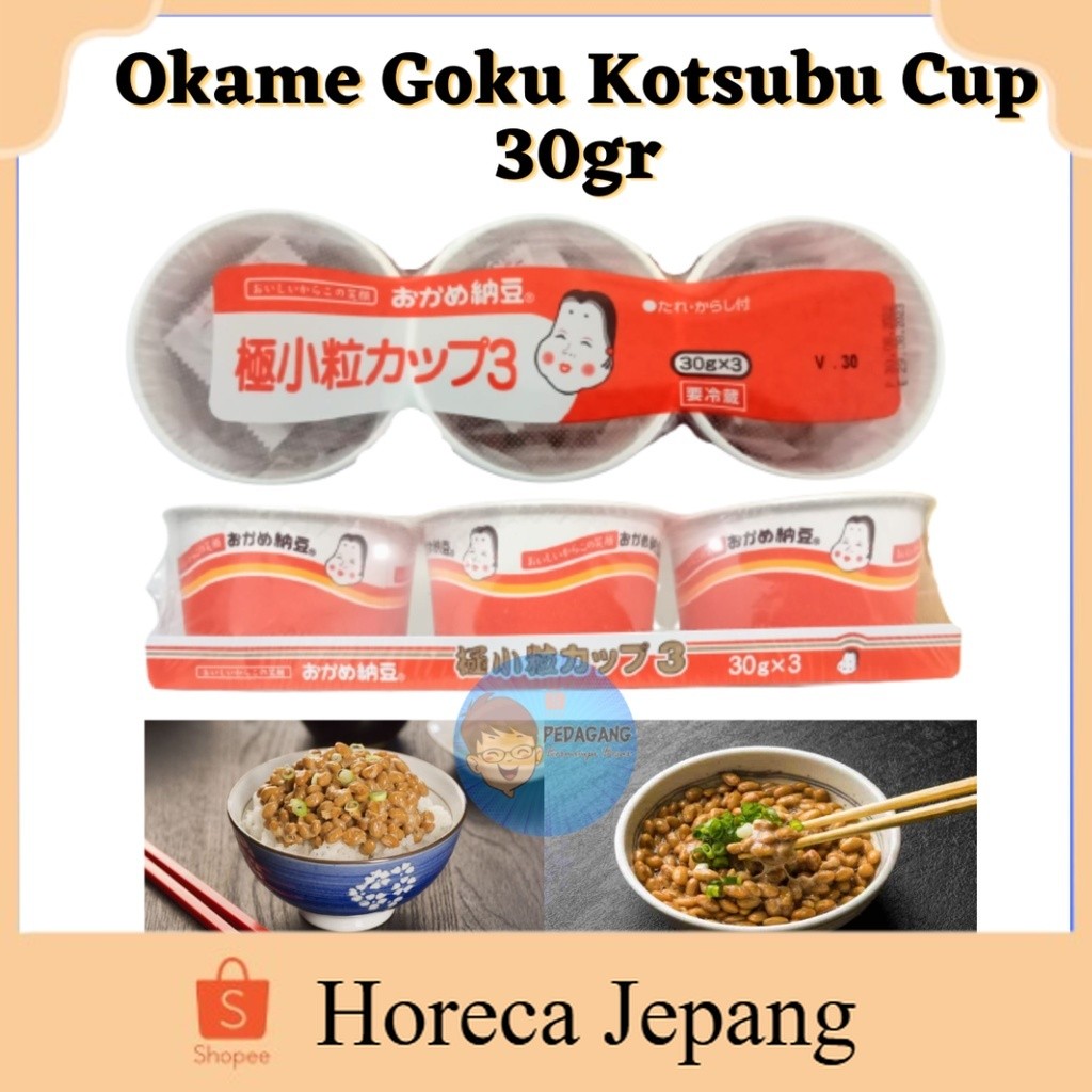 Okame Goku Kotsubu Cup/ Okame Goku Kotsubu Cup 30gr / Tempe fermentasi Jepang/ Natto dr Jepang/Tempe