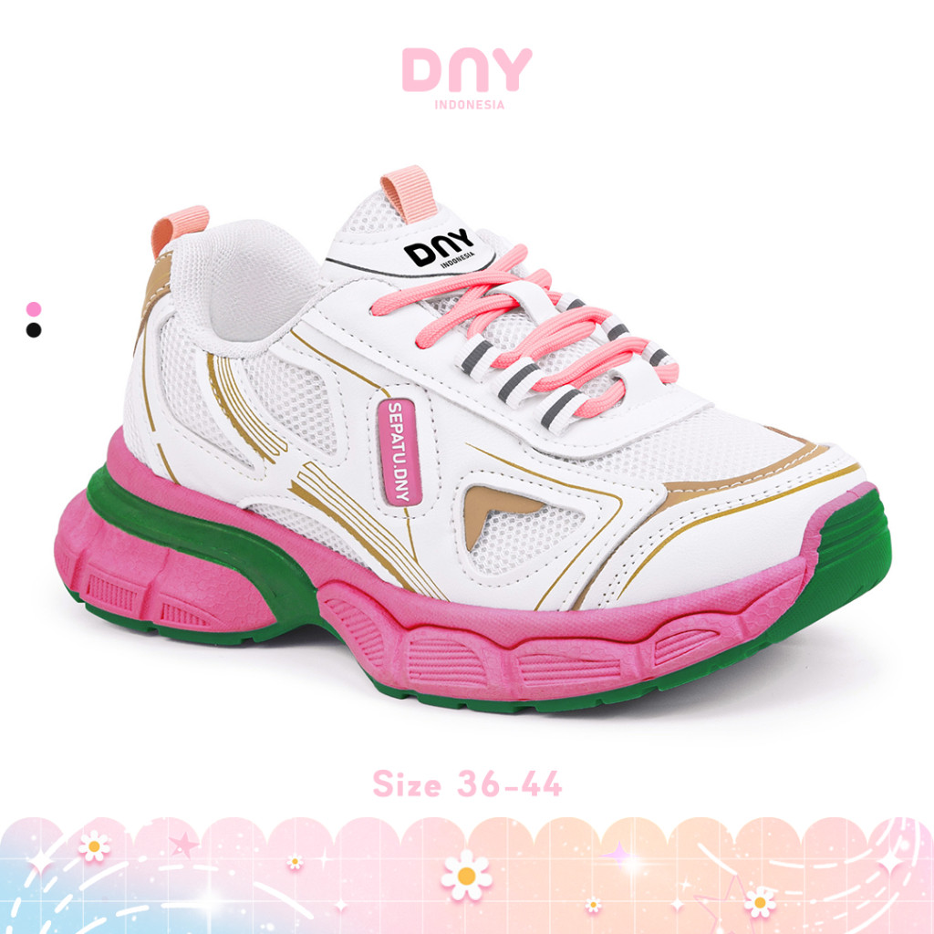 Sepatu DNY Sneakers Olahraga Wanita Import Korea Terbaru Sepatu Olahraga 0460