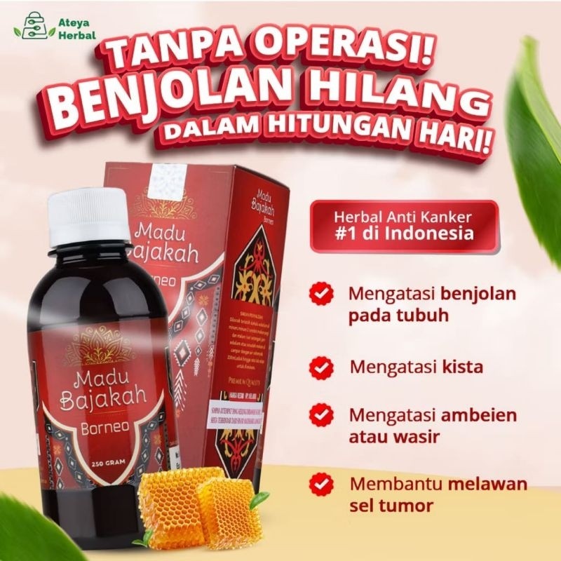 Madu Bajakah Borneo Teuku Wisnu Ampuh Atasi Benjolan, Kelenjar, Kanker, Miom, Terlaris