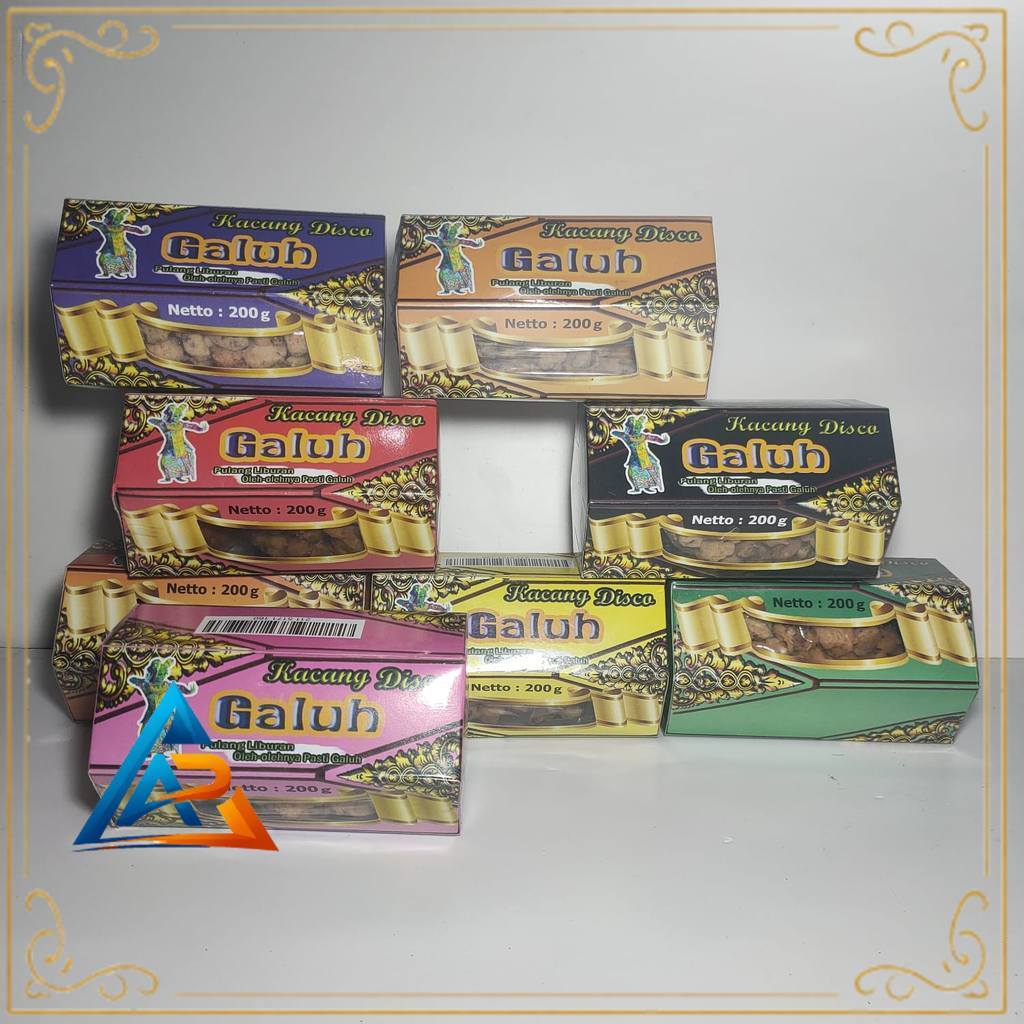 Kacang Goreng Tepung Galuh 200g  Kemasan Box Rasa Seafood Oleh Oleh Bali