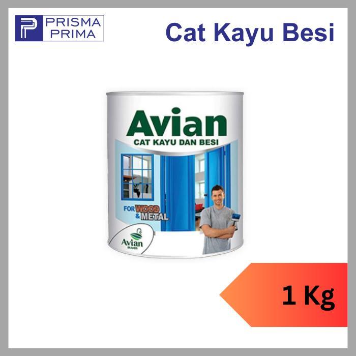 Cat Minyak Kayu dan Besi AVIAN 1 Kg 0.9 Liter - White Matt