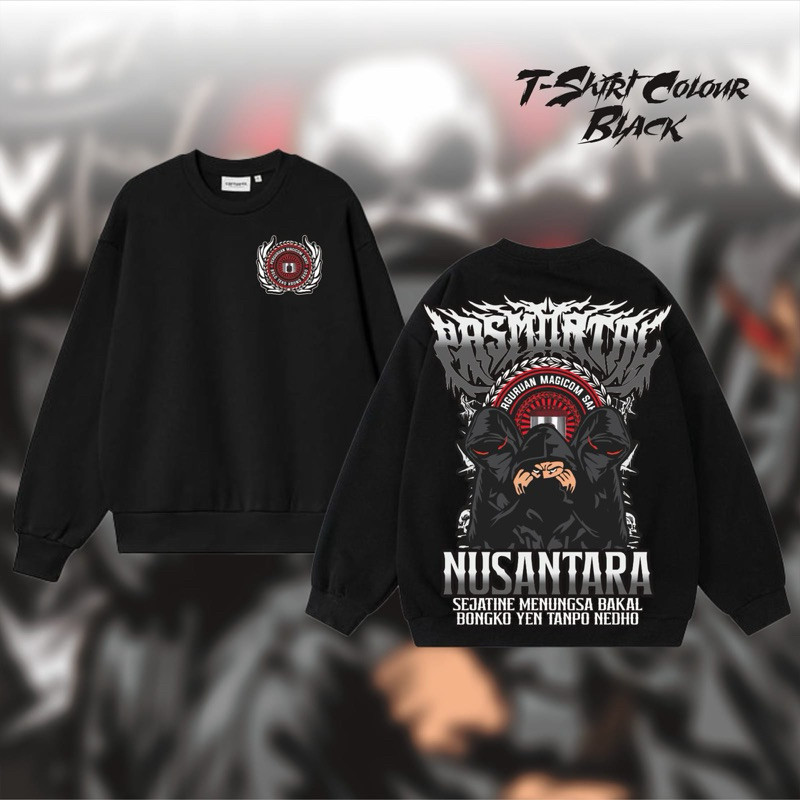 Sweater Crewneck Pasmortal Nusantara Pasukan Magicom Sakti By Sun Distro GE4