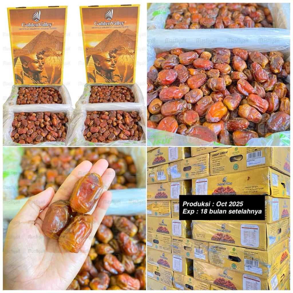 Kurma 10kg kurma golden valley 10kg  kurma mesir 10kg hampers souvenir oleh oleh haji umrah
