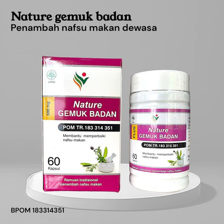 Obat Gemuk Badan Farmasi Isi 60 Kapsul Bpom Penambah Berat Badan Bumil Busui Wanita Ampuh Permanen (