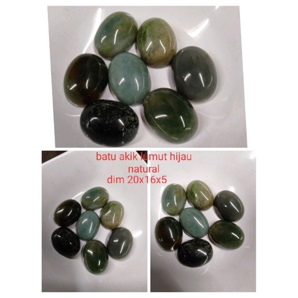 batu akik lumut hijau top quality
