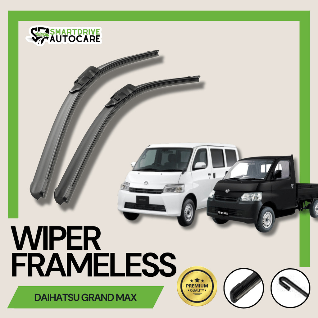 Wiper Mobil Pick Up Gran Max Sapuan Kaca Mobil Model Frameless Banana Karet 1 Set Ori Variasi Mobil 