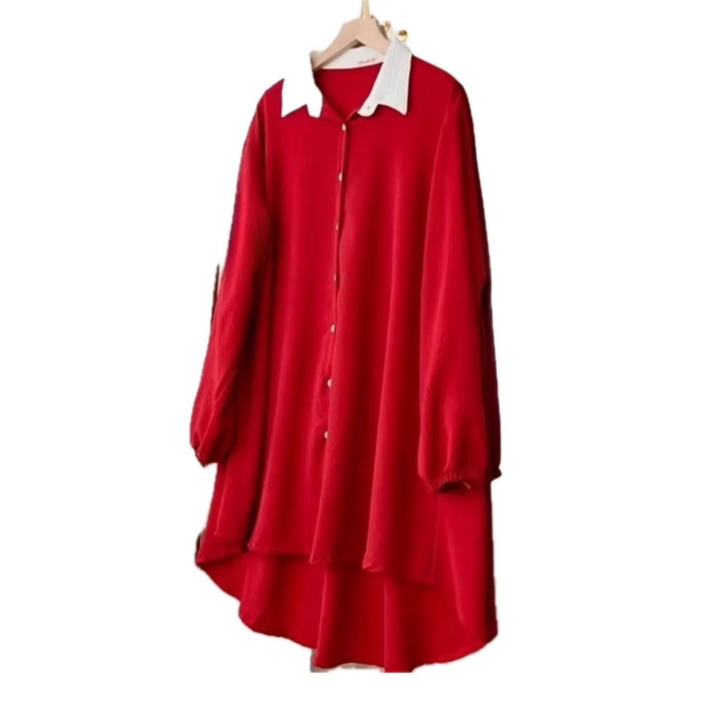 Tunik Yara Spesial Kemerdekaan Merah-Putih //Tunik Big Size Ld jumbo 110 1120 1130 140cm Terlaris//T