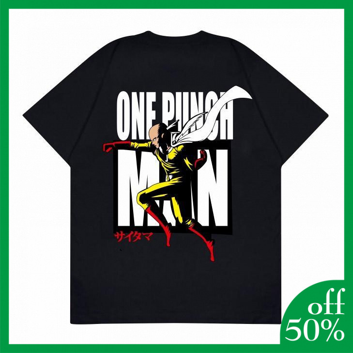 GILAN Baju Kaos T shirt Distro Unisex Gambar Manga Jepang Motif Anime Saitama ONE PUNCH MAN