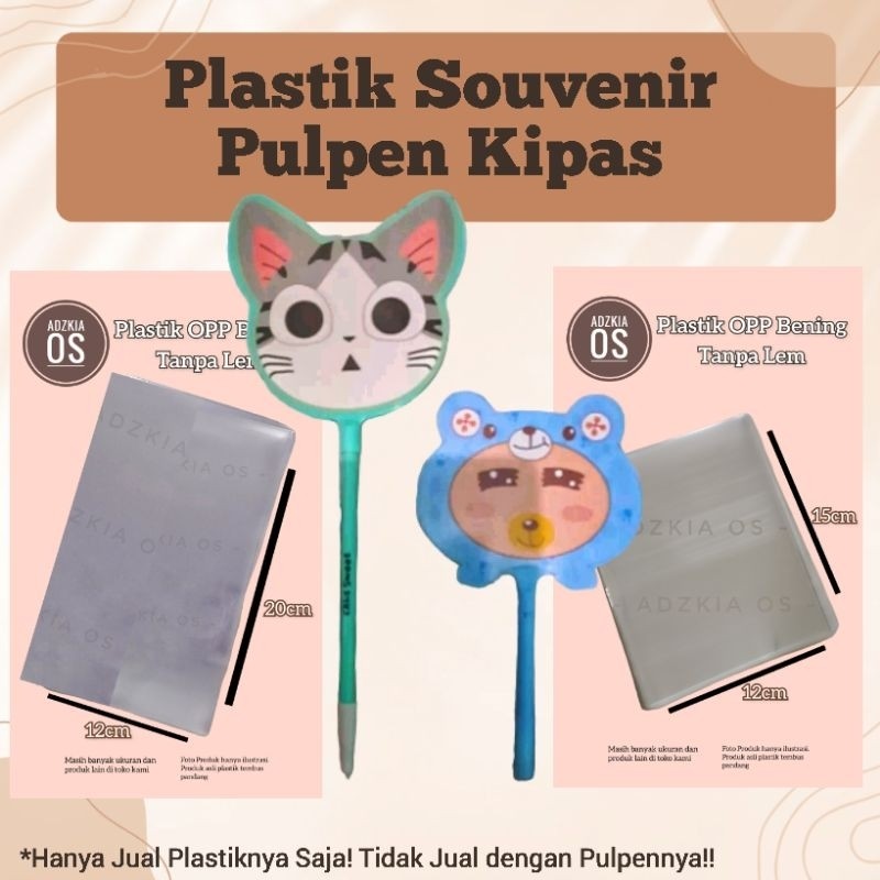 Plastik Souvenir Pulpen Kipas / Plastik Pulpen Kipas / Plastik Souvenir / Plastik Opp Tanpa Lem