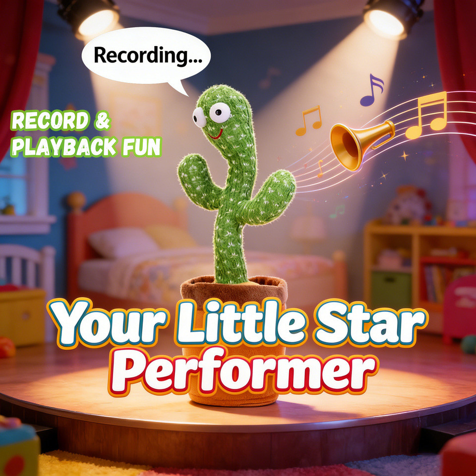 Kids cing Talking Cactus Toys Interactive Talking Sunny Cactus Electronic Plush Toys Home Decoration