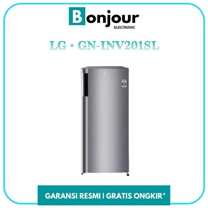 Kulkas LG Inverter 1 Pintu GN-INV201Sl 169 Liter GN INV201SL LG Kulkas