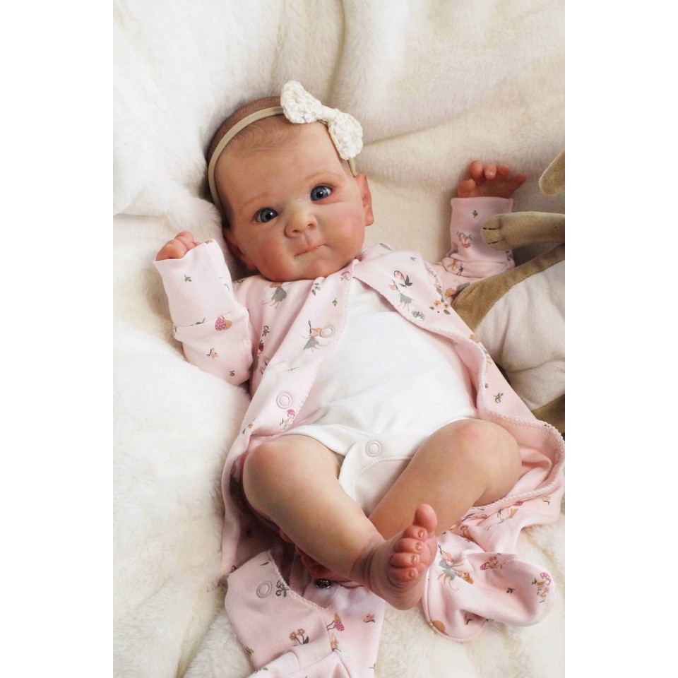 19in Lifelike Reborn Baby Doll Soft Tou Realistic Vinyl Full Body Girl Bettie Newborn Collectible Li
