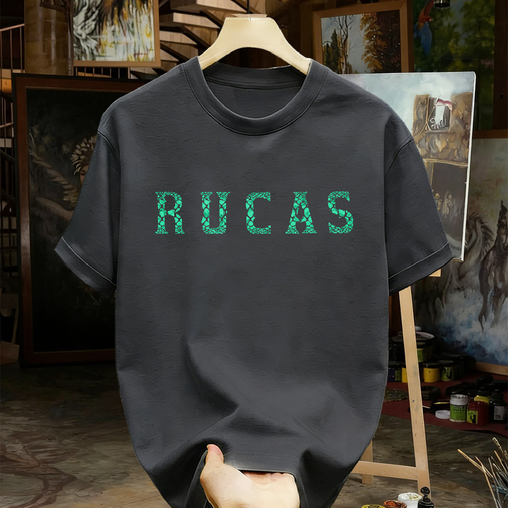 100% Original RUCAS Kaos Oversize Pria Cotton Tebal Nyaman Dipakai