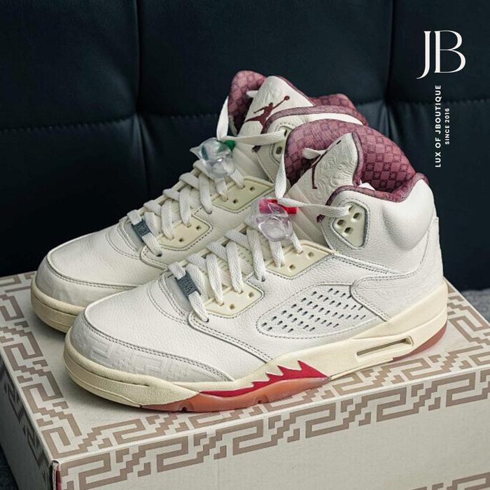 Jordan 5 El Grito Sail Dark Pony Sneaker HF8833-100 (Size 40-47.5)